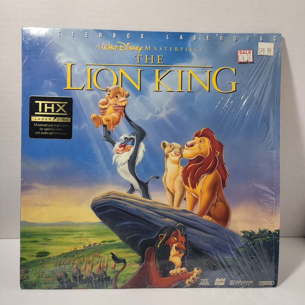 Walt Disney’s The Lion King Laserdisc THX Letterbox Edition 2977AS